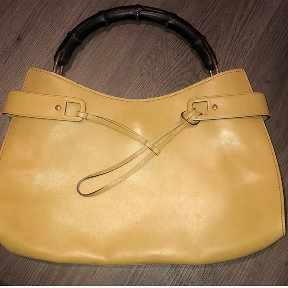 Gucci Handbags - Authentic Vintage Gucci Bamboo Handbag Tote
